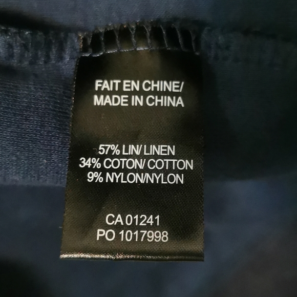 LE 31 linen and cotton half-zip T-shirt (M) - Picture 5 of 6